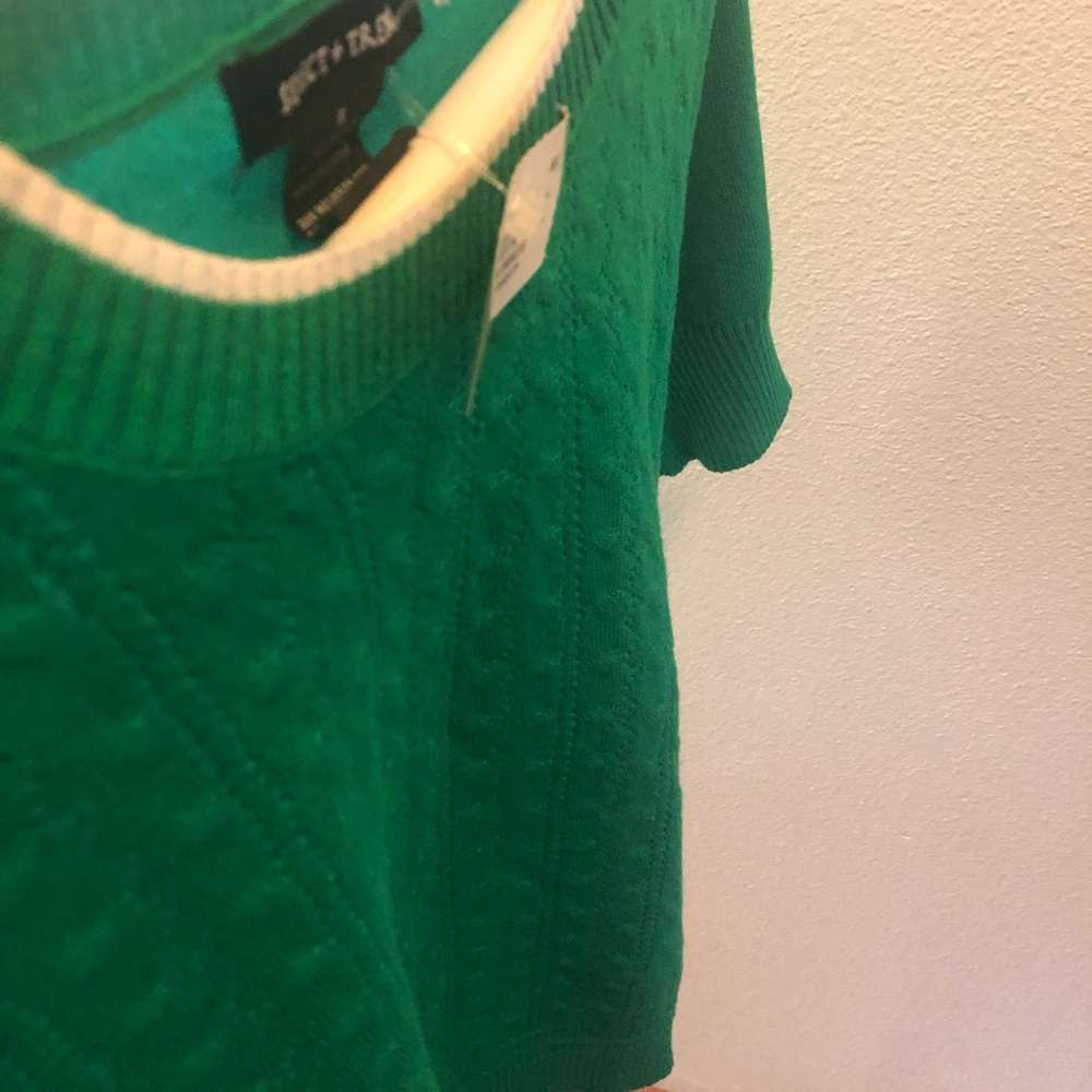 NWT Select + Trend Kelly green knit top - Picture 9 of 10